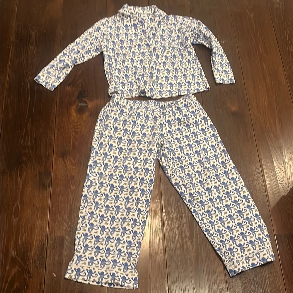 Blue roller rabbit pajamas